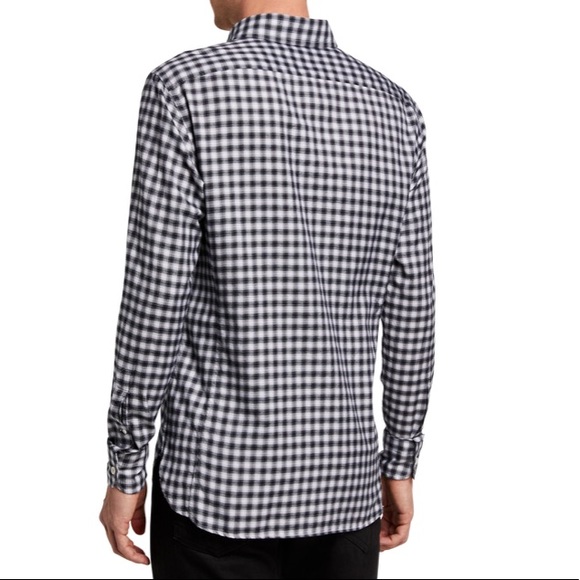 NWT Tom Ford Tonal Brushed Check Twill L/S Shirt EU 39 - Picture 3 of 9